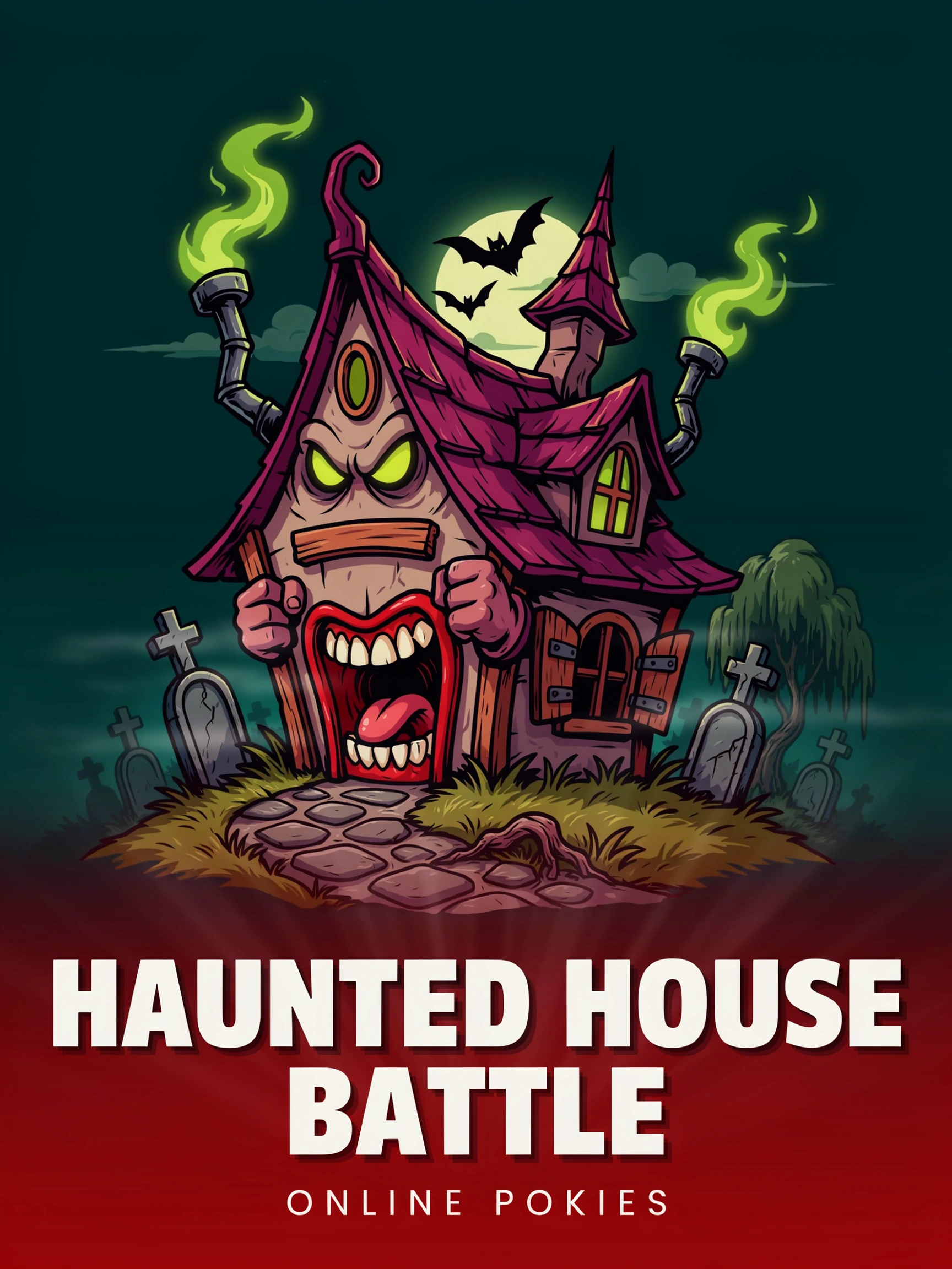 Game art for the Haunted Duels pokie