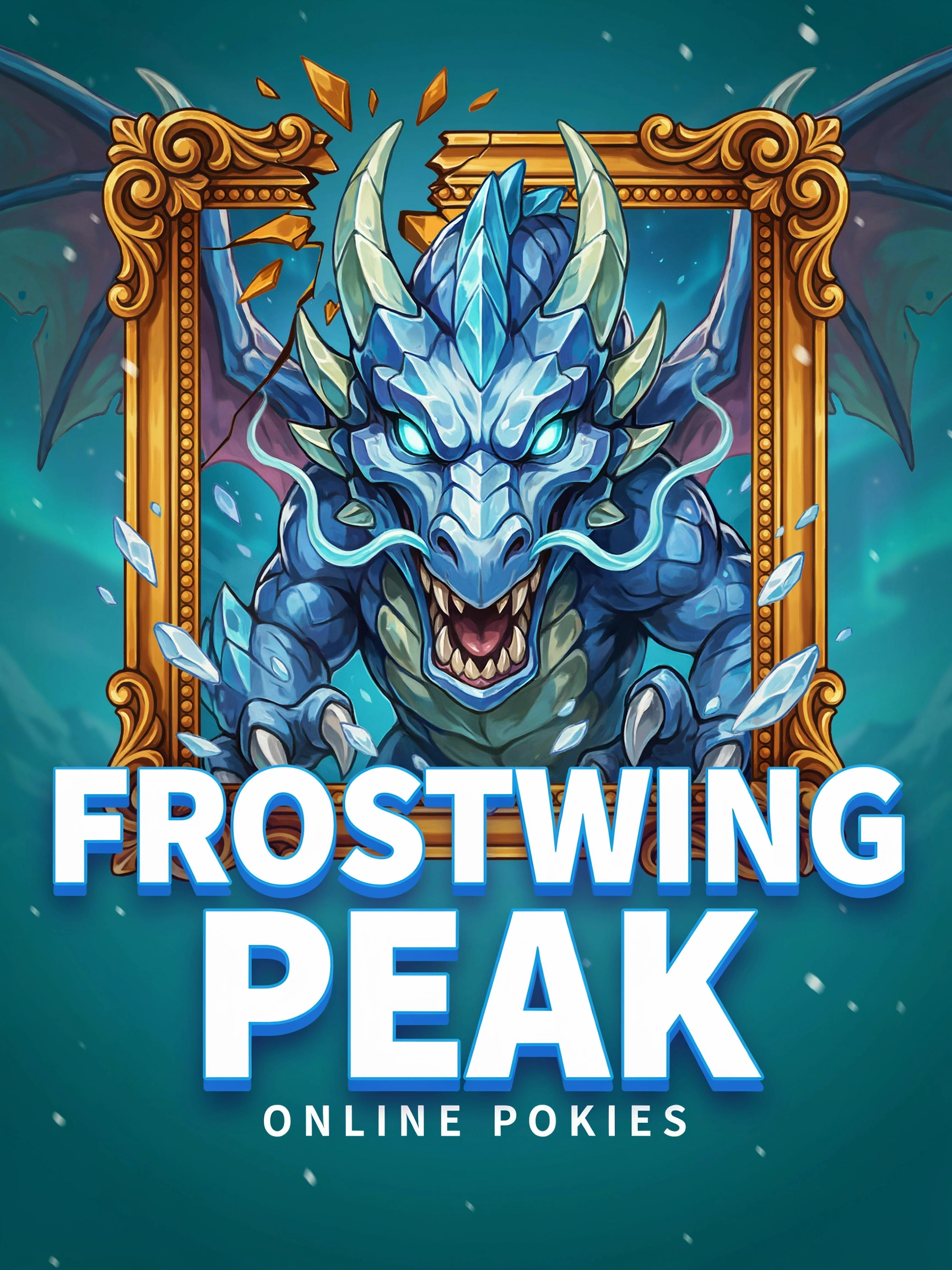 Artwork from the Dragonspire Frostfall pokie